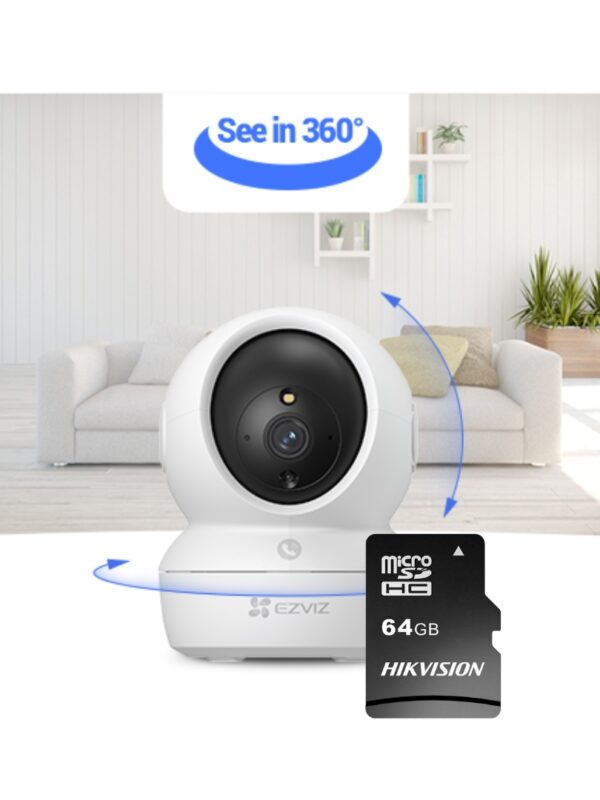 Kit EZVIZ H6C 3K + MicroSD 64GB | Argos