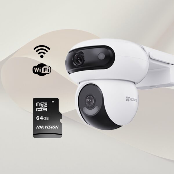 Kit EZVIZ H90 Dual 2K Plus MicroSD 64GB | Argos