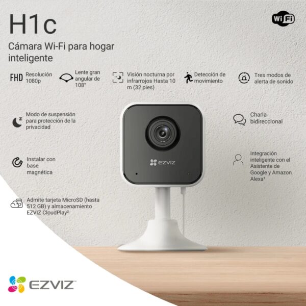 Kit EZVIZ H1C WiFi + MicroSD 64GB | Argos